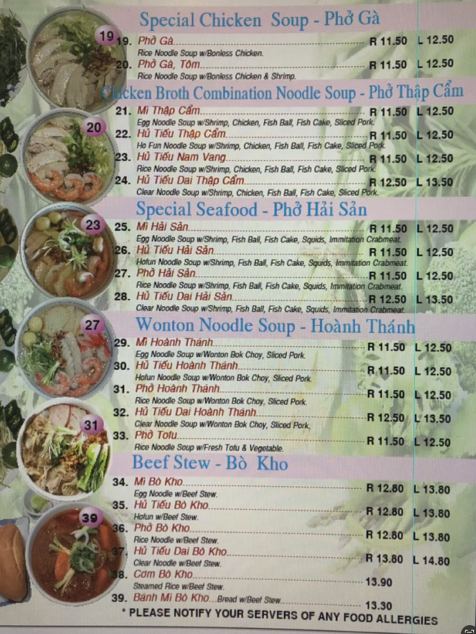 Pho Huong Viet Restaurant